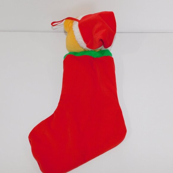 VTG Disney Winnie the Pooh 22" Plush Velour Feel Christmas Holiday Stocking - Picture 4 of 6